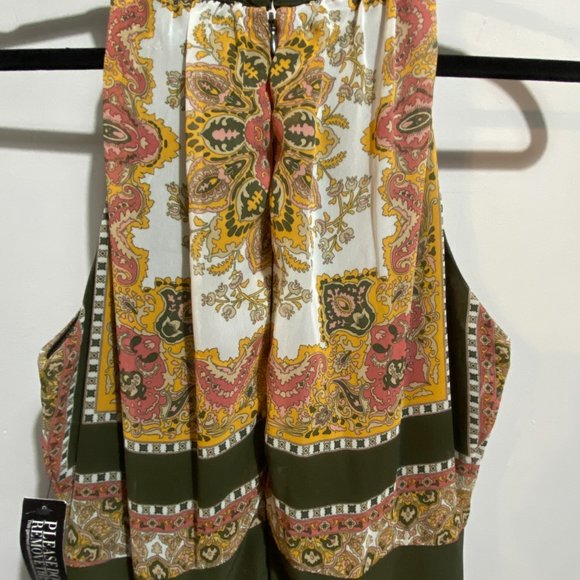 Boho Print Handkerchief Hem Dress - Picture 7 of 7